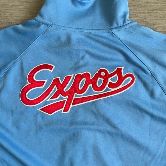 Nike Light Blue Montreal Expos zipup Jacket - Picture 7 of 7